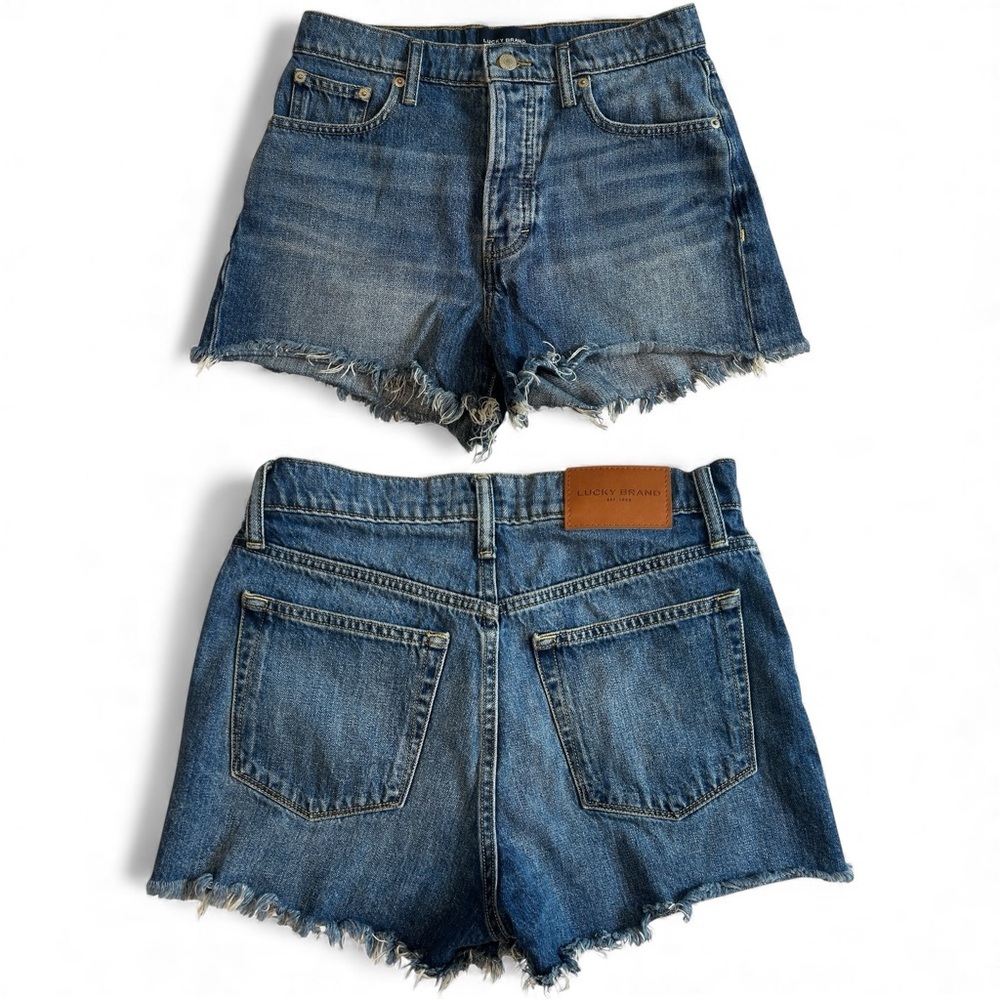 Button Fly Lucky Brand Mom Shorts Size 4 / 27 – High-Rise Denim